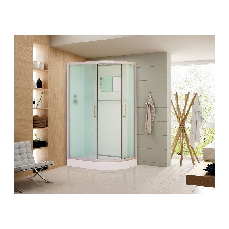 Душевая кабина Esbano ESKB115CRL 115x85x210см, профиль хром матовый, стекло рифленое