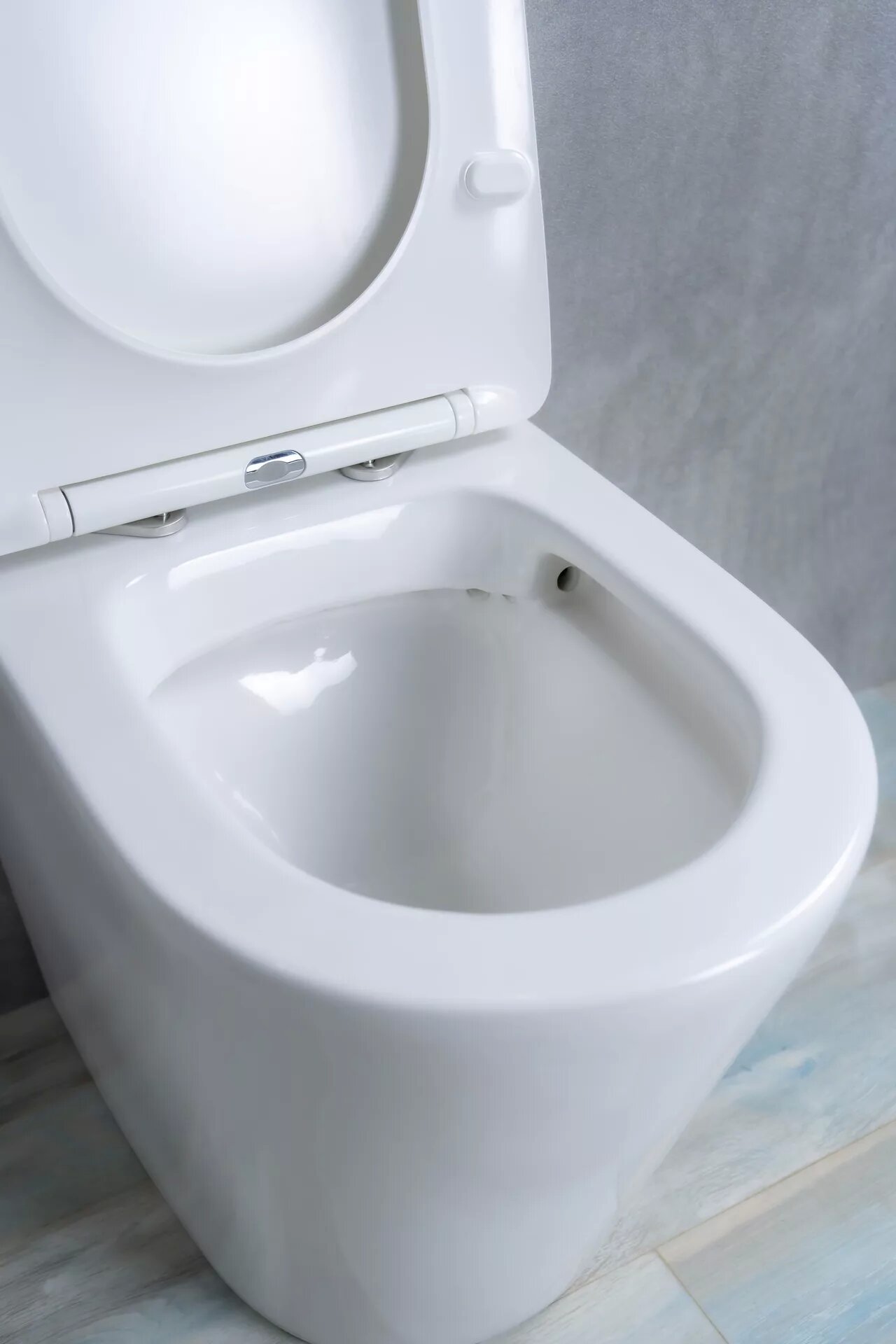 Унитаз приставной безободковый GID TRS-263 с сиденьем микролифт, белый