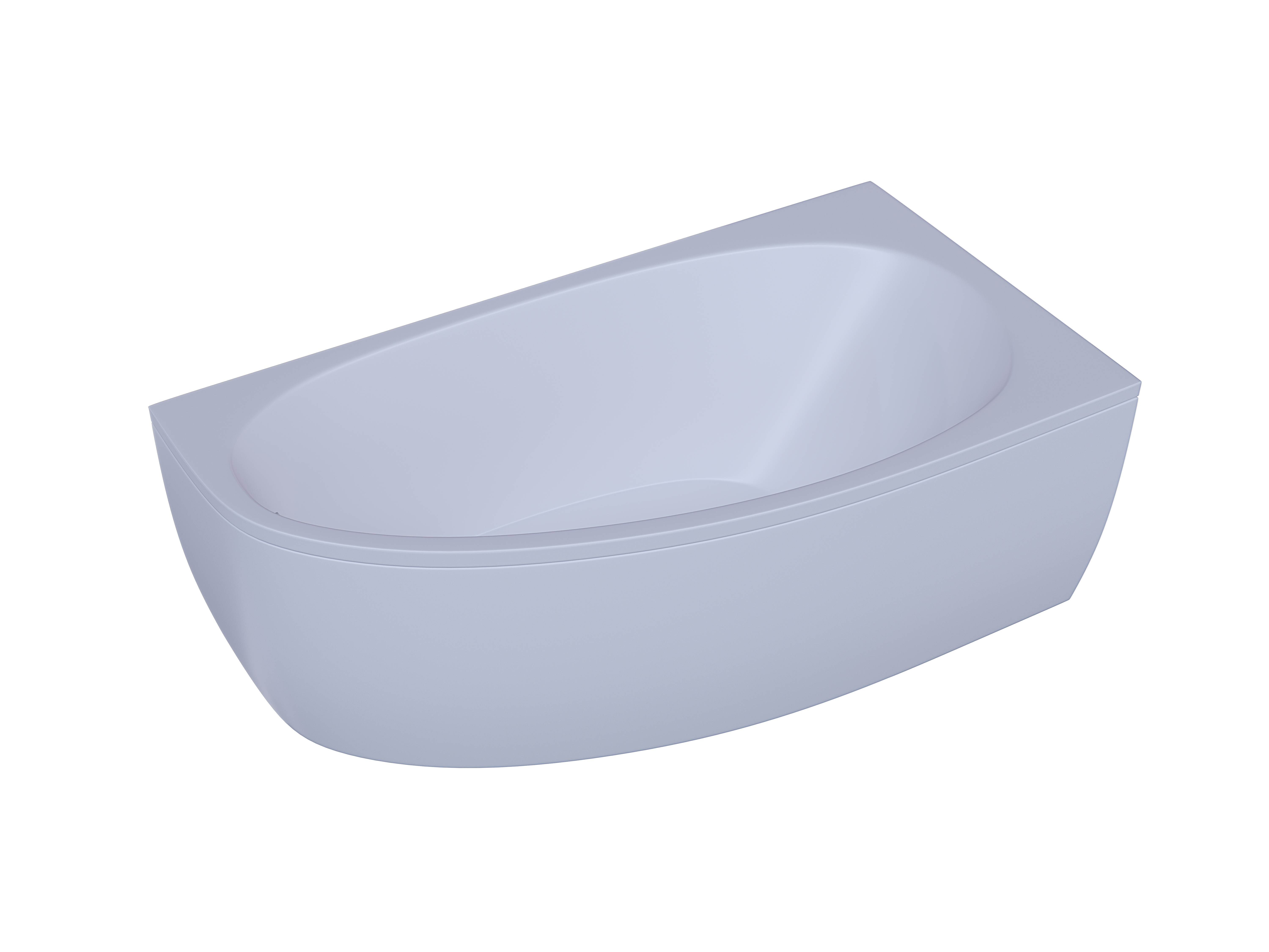 Акриловая ванна Aquatek Дива 160x90 см правая