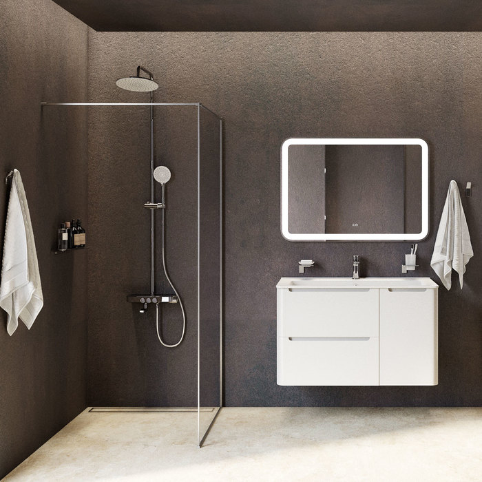 Душевая стойка IDDIS Shelfy SHESBBTi06 хром