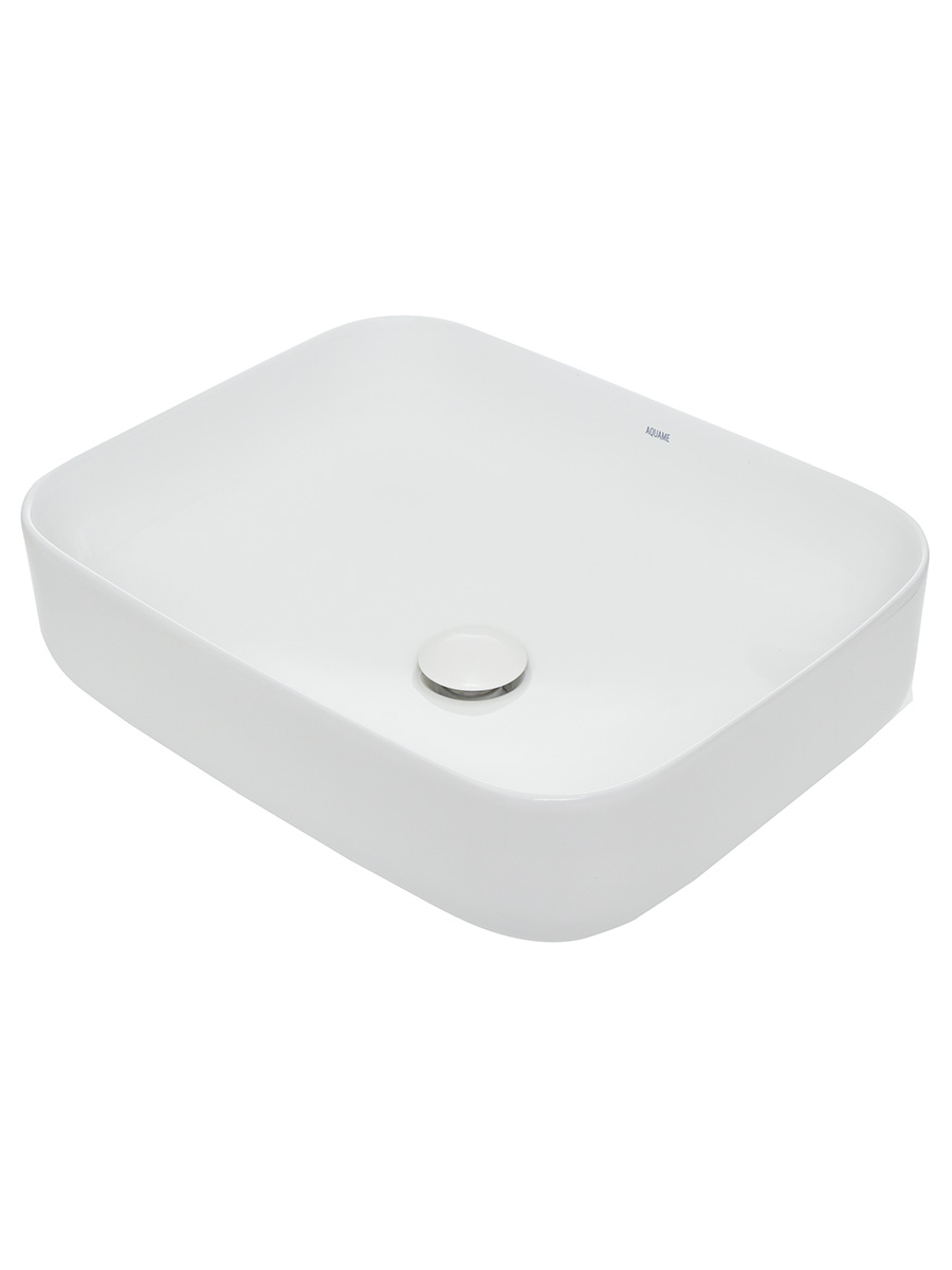 Раковина накладная 50см AQUAme AQM5010 белый