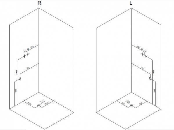 Душевая кабина Timo Premium HELKA Н-515 R 120x90x220 профиль хром глянцевый, стекло прозрачное