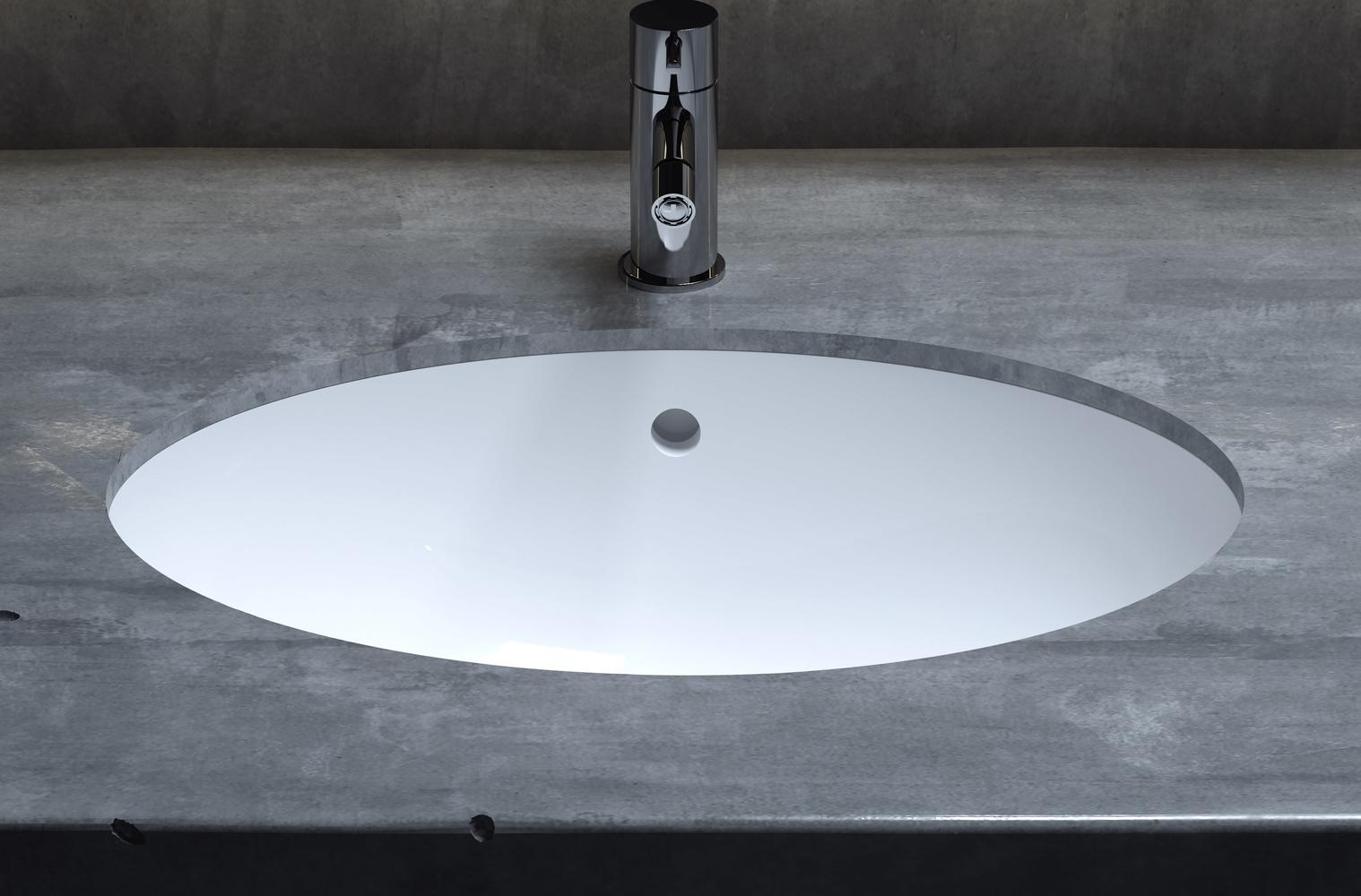 Раковина встраиваемая снизу 56.5см Salini Callista 1101109M белый матовый