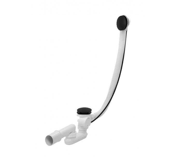 Слив-перелив (полуавтомат, 120 см.) Vega V55К Гл000026266, черный