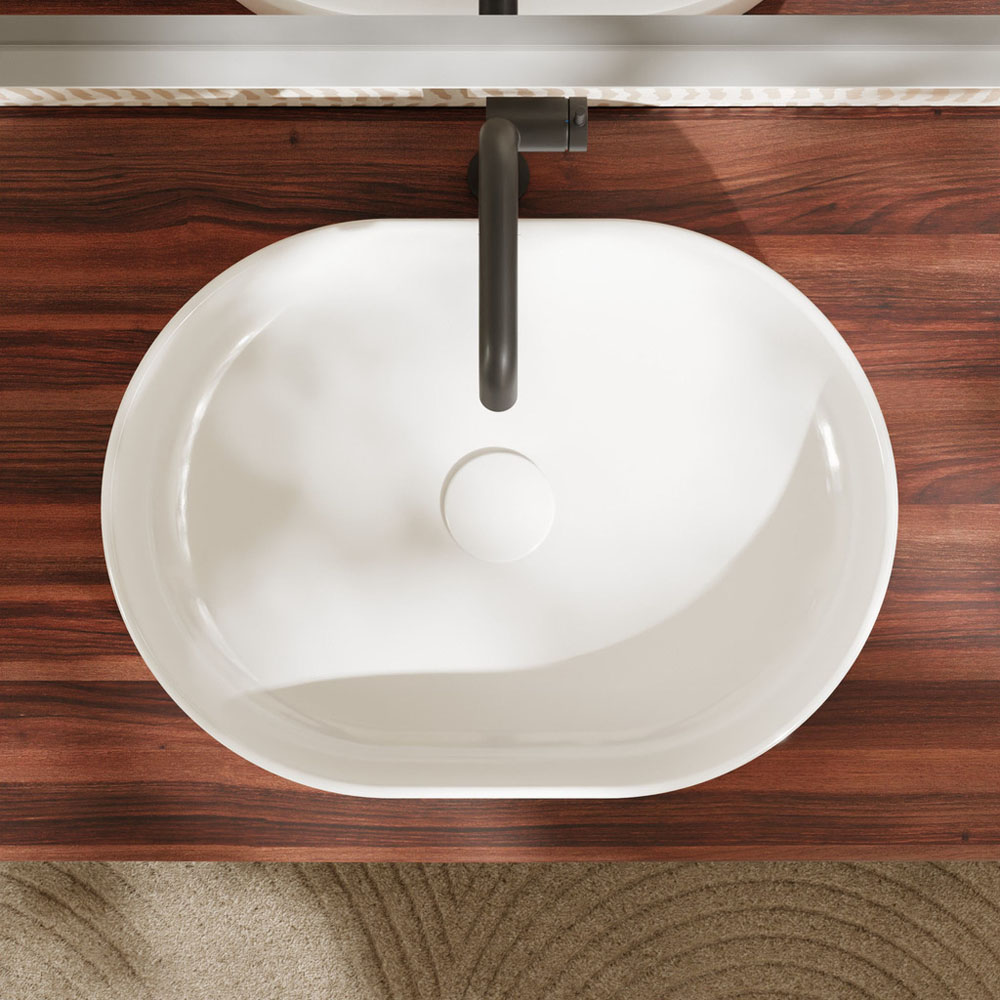 Раковина накладная 55см Hansgrohe Xuniva U 60166450 белый