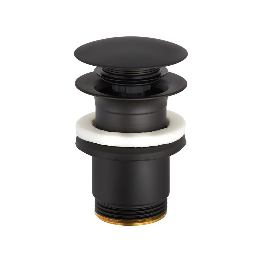 Донный клапан click-clack Kludi 1042639-00 черный матовый