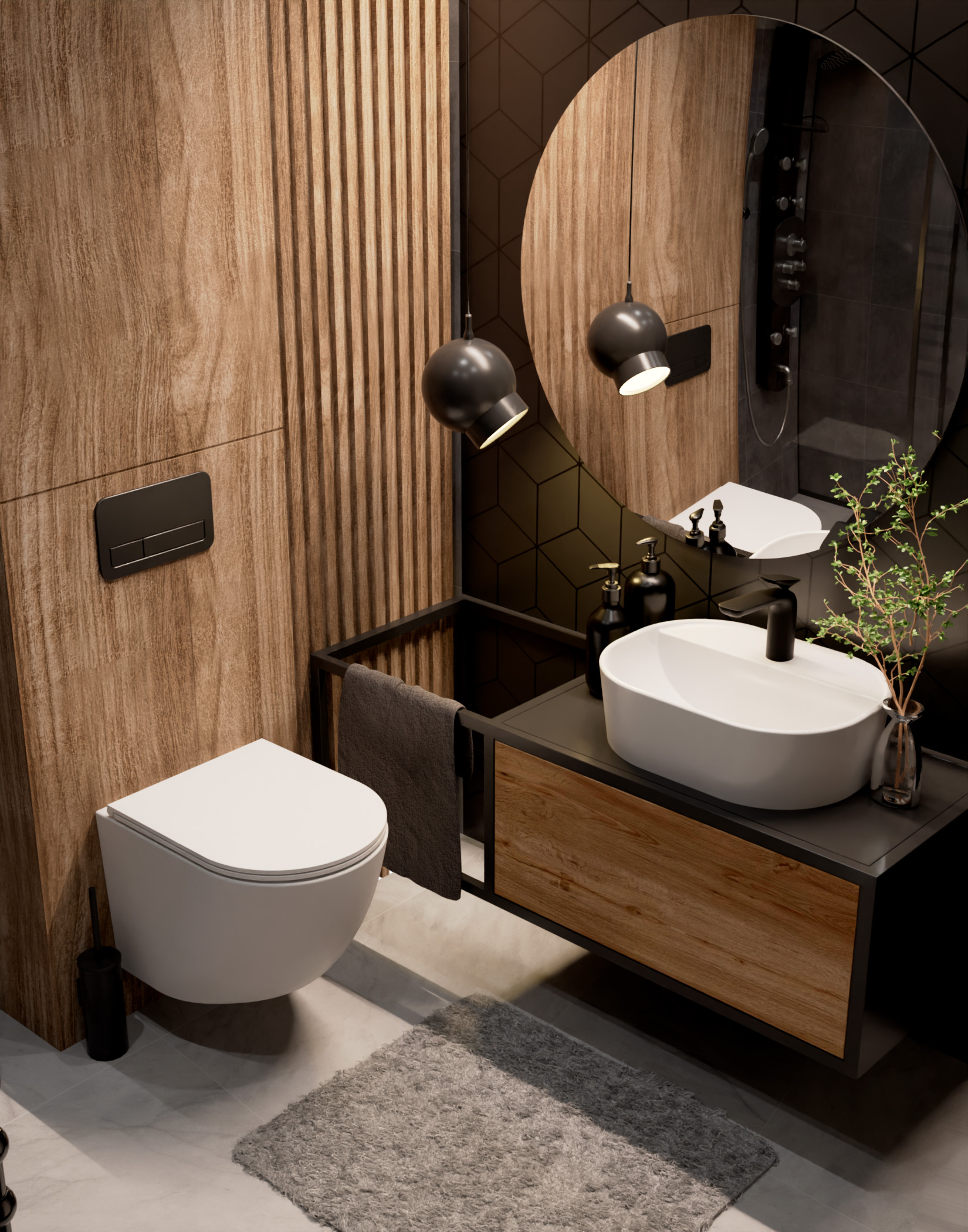 Унитаз подвесной безободковый AQUAme AQM2002MW белый матовый, с сиденьем микролифт