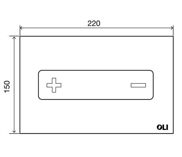 Кнопка смыва для унитазов OLI OCEANIA 054554 белый