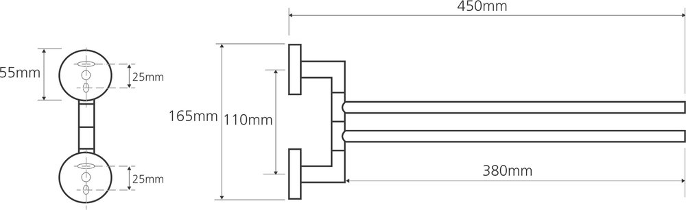 Полотенцедержатель Bemeta Omega 104204102 Глянец