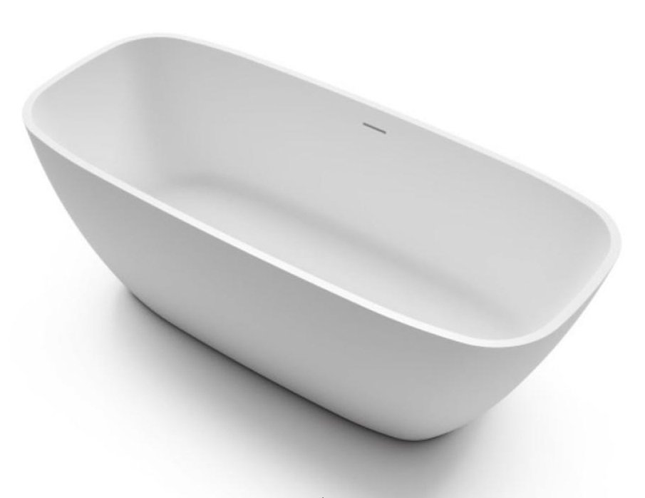 Ванна отдельностоящая Gruppo Treesse Brio 170 иск. камень, белый глянцевый