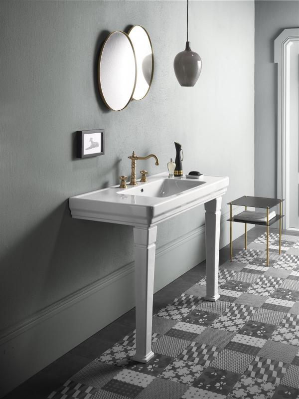 Раковина GSI Classic 105 8723111 белая глянцевая