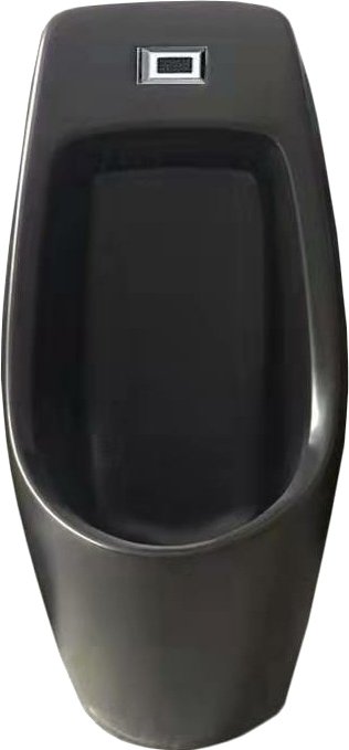 Писсуар подвесной SantiLine  SL-6002MB черный, скрытый подвод воды