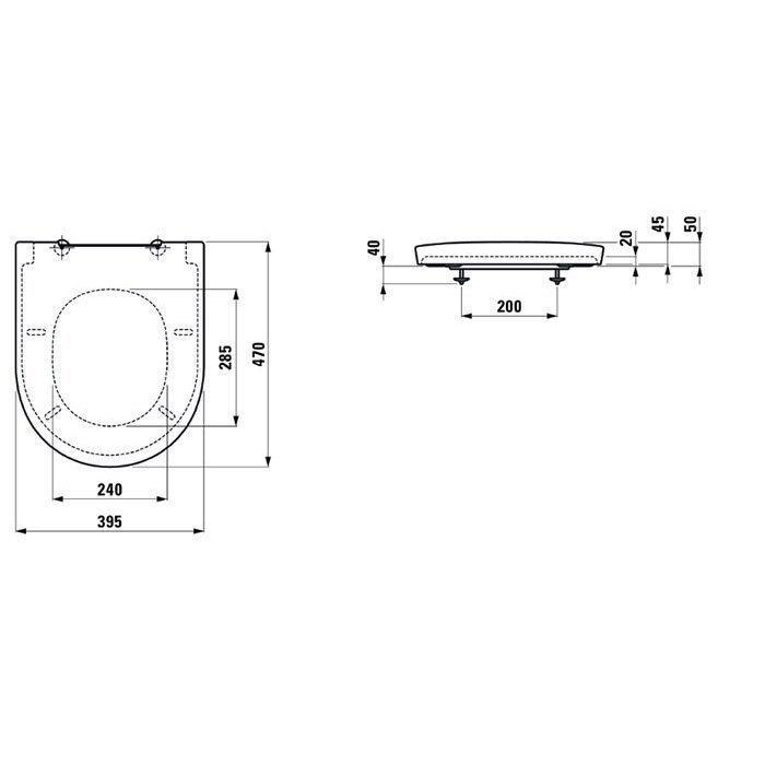 Сиденье для унитаза Laufen New Classic 8.9185.1.000.000.1 с микролифтом