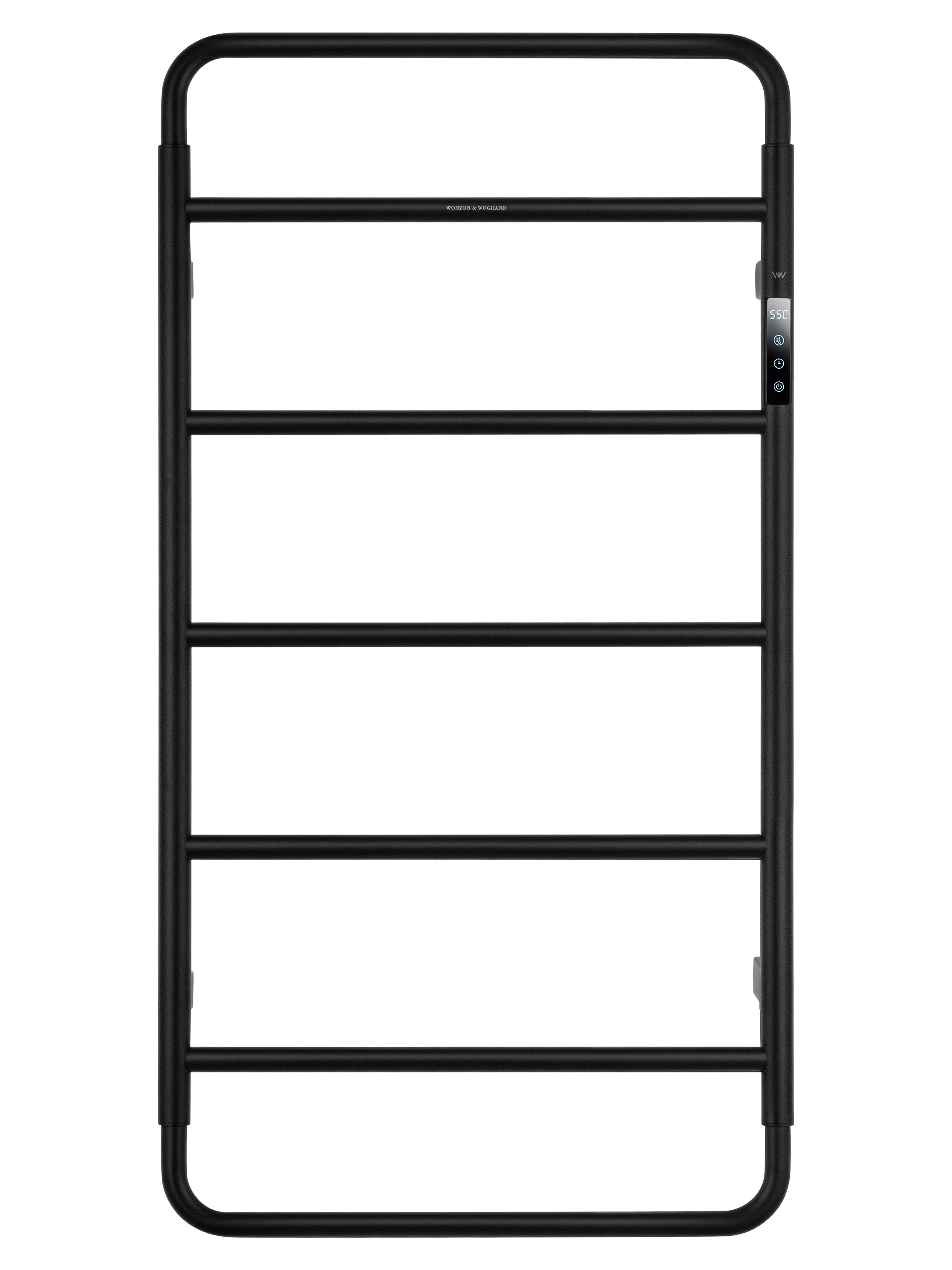 Полотенцесушитель электрический WONZON & WOGHAND WISMAR, Черный (WW-AL202-MB)