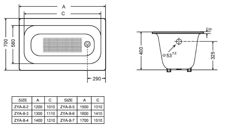 Чугунная ванна Goldman Classic 160х70
