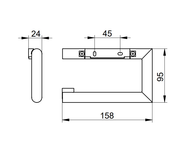 Держатель туалетной бумаги Keuco Reva 12862010000 хром