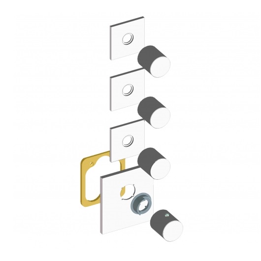 Термостат для душа на 3-6 потребителей Bossini Outlets Z031205.030 хром