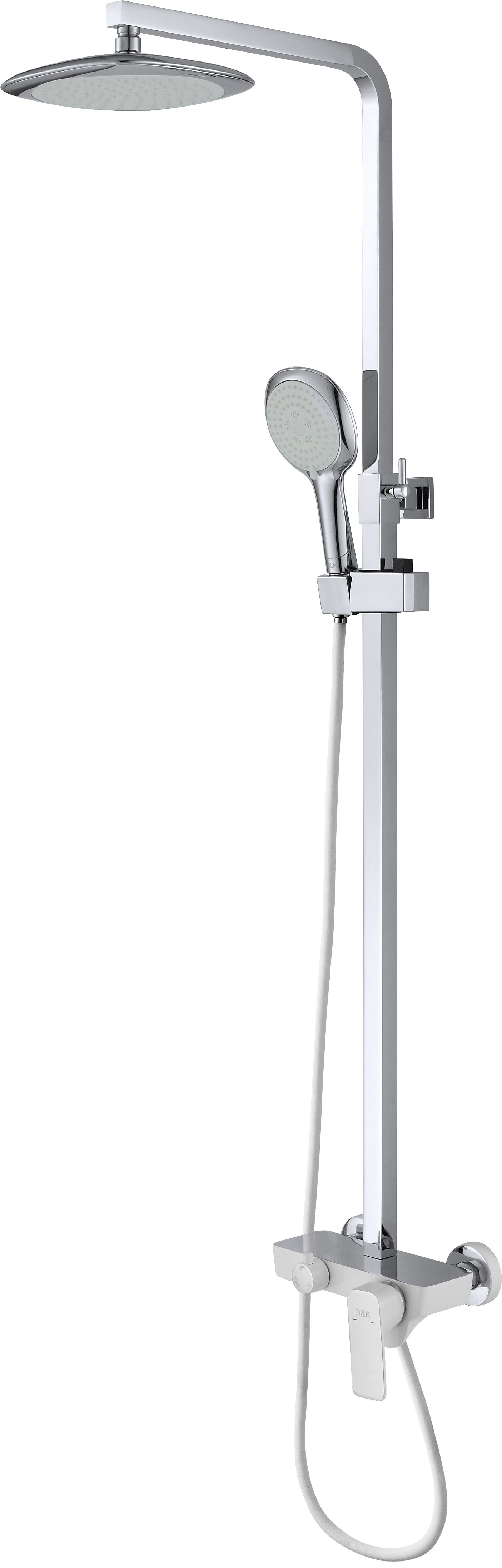 Душевая стойка D&K Berlin.Steinbeis DA1433716A02 белый/хром