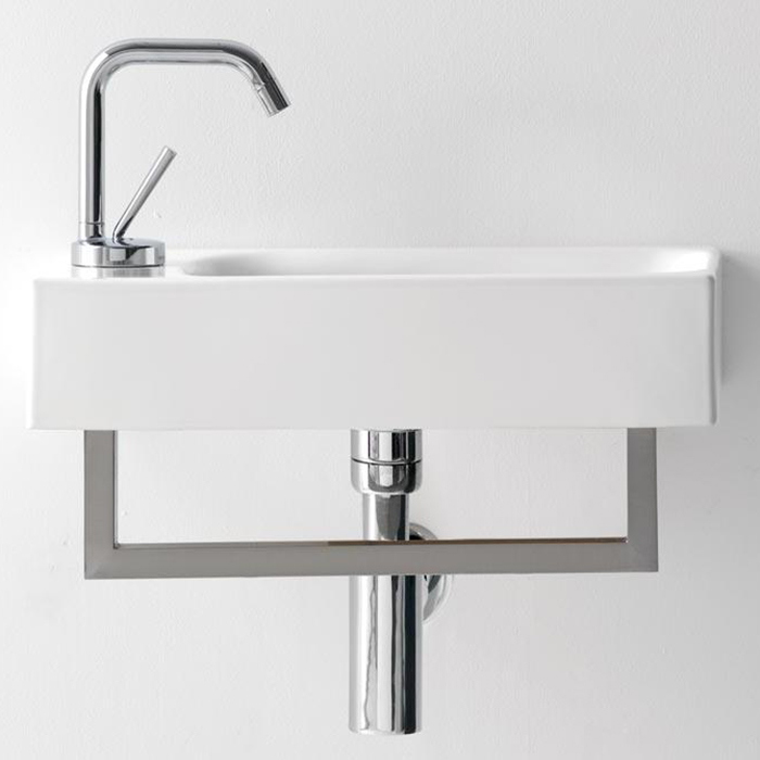 Раковина подвесная / накладная 45см Kerasan Cento 353701L*1 белый