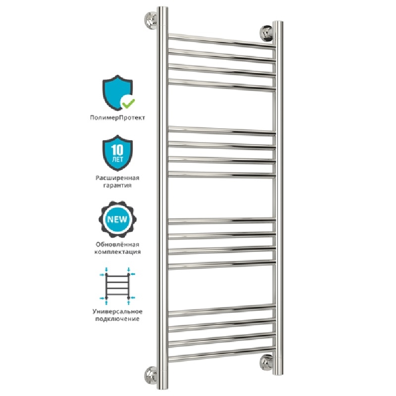 Водяной полотенцесушитель Сунержа Богема+ 1000х400 Хром
