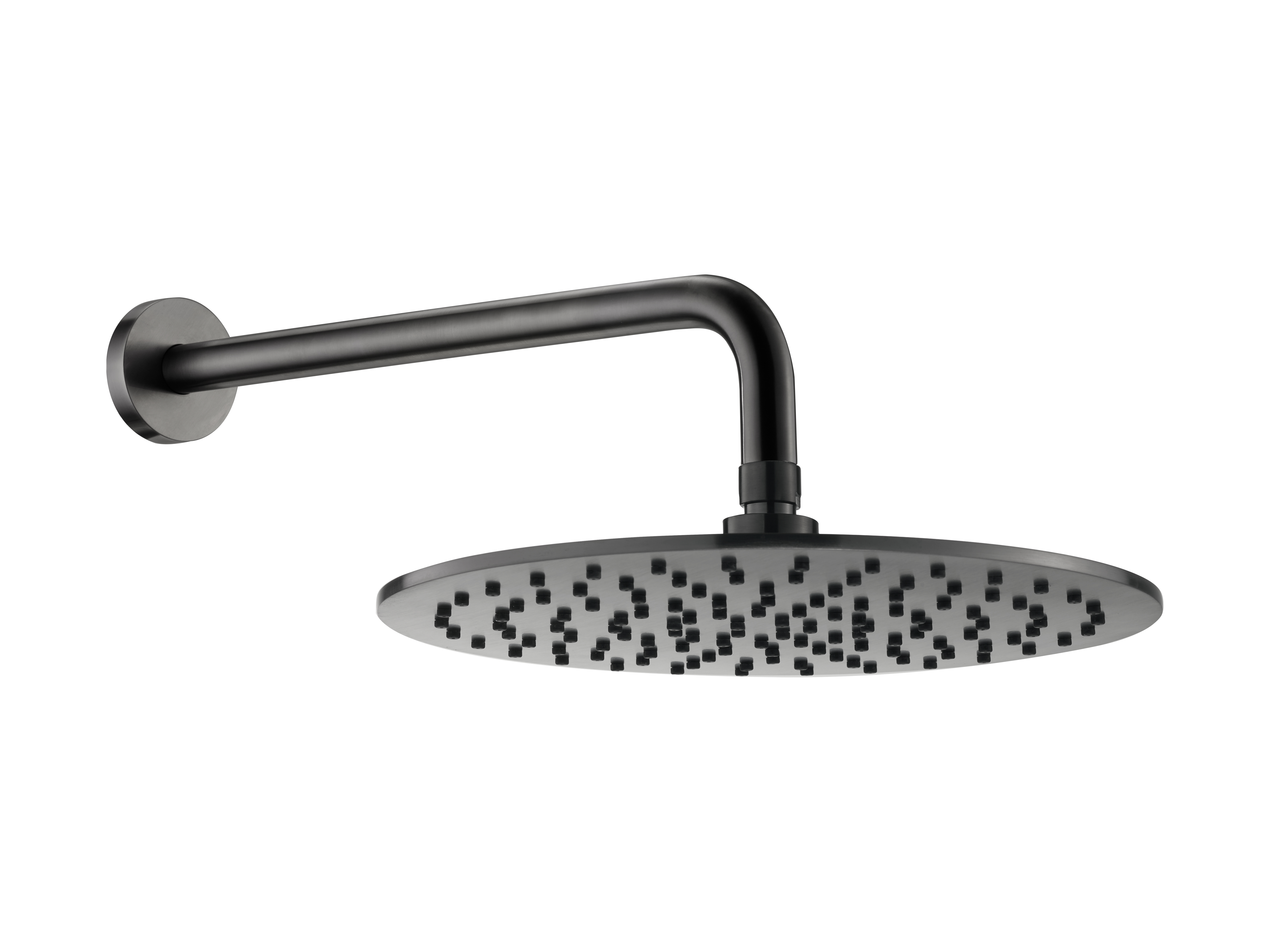 Настенный верхний душ 30см Benesque Lumiere 22010403 черный брашированный