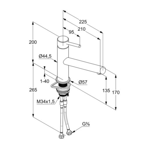 Смеситель для кухни Kludi Steel 44850F860 хром