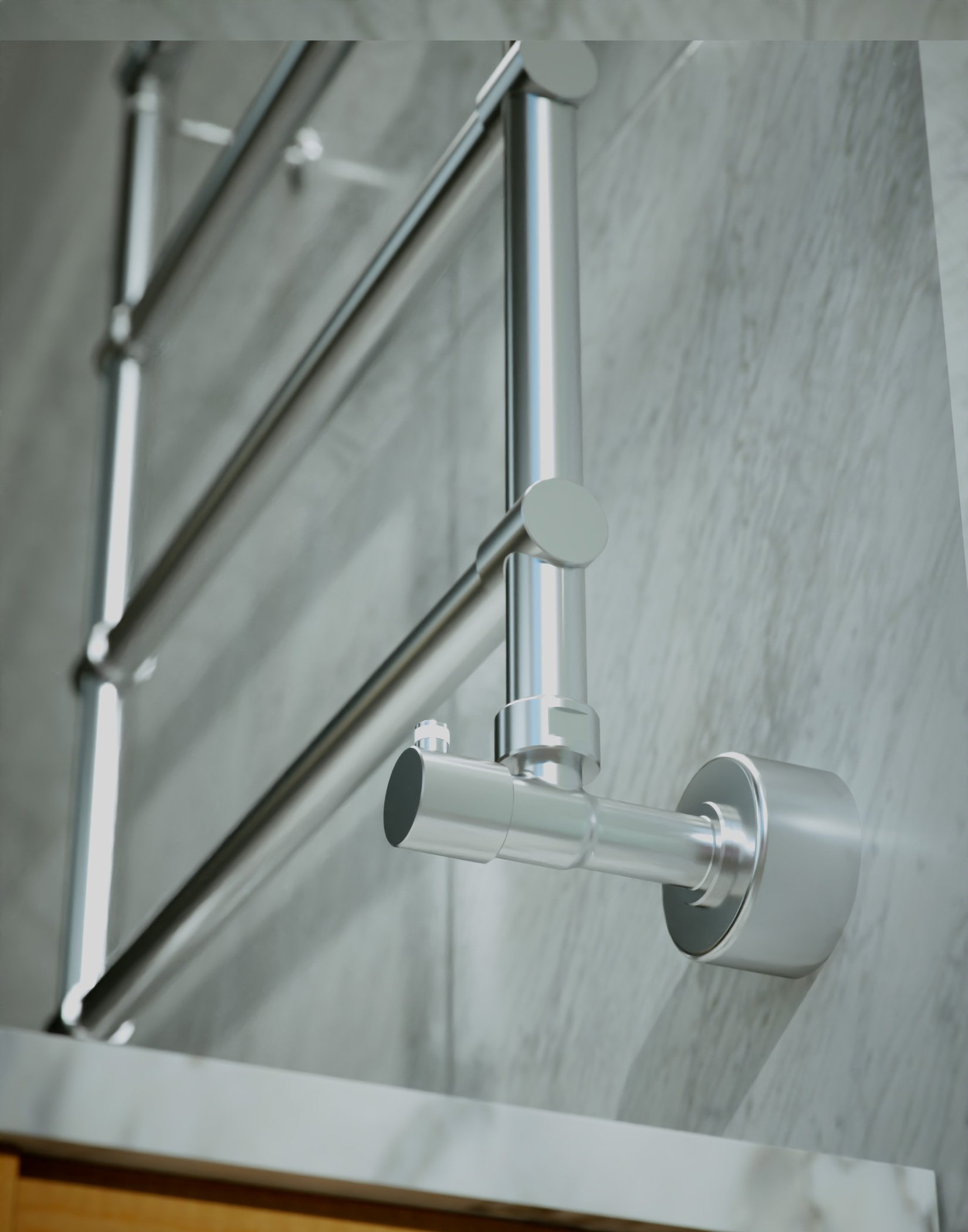 Полотенцесушитель водяной Margaroli Sole 442-4 4424704CRN 720х535 хром