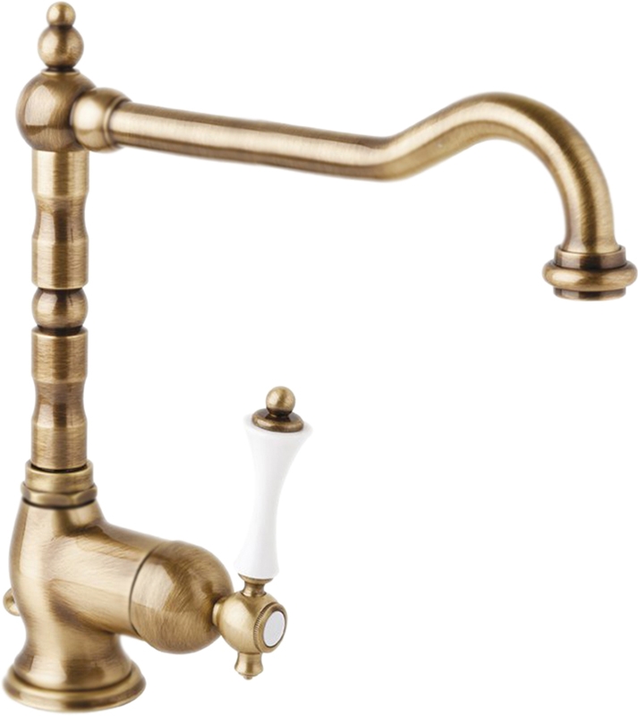 Смеситель для кухни Cezares Margot MARGOT-LLM2-01-Bi Хром/белый