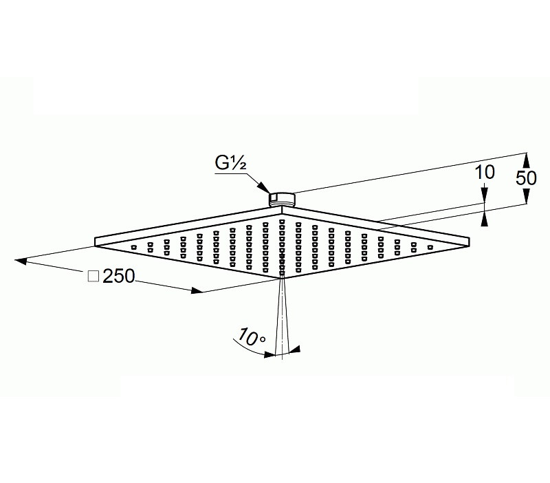 Встраиваемая душевая система со смесителем Kludi Ameo 416400575 хром