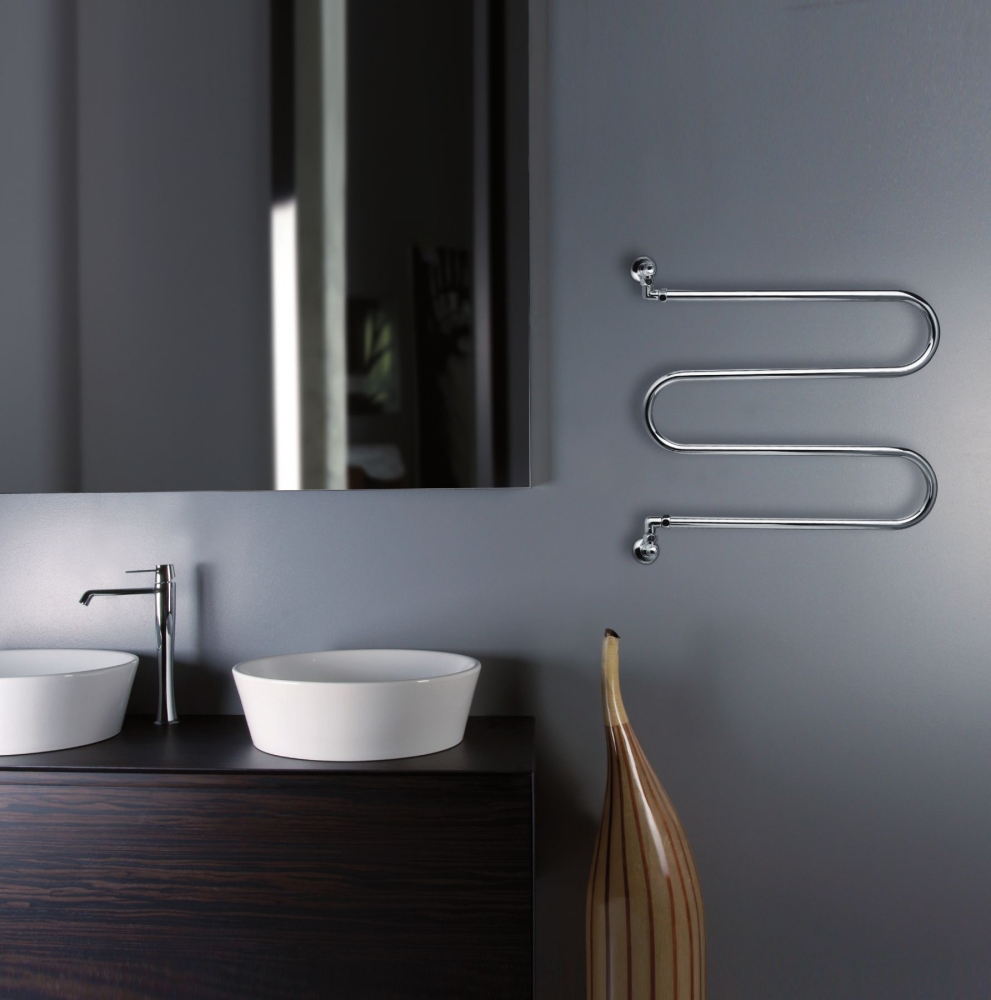 Полотенцесушитель водяной Margaroli Vento 400 585х600 хром