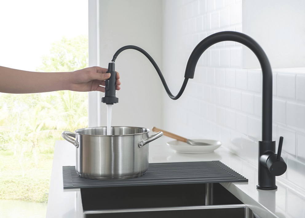 Смеситель для кухни Timo Saona 2316/03FL черный матовый