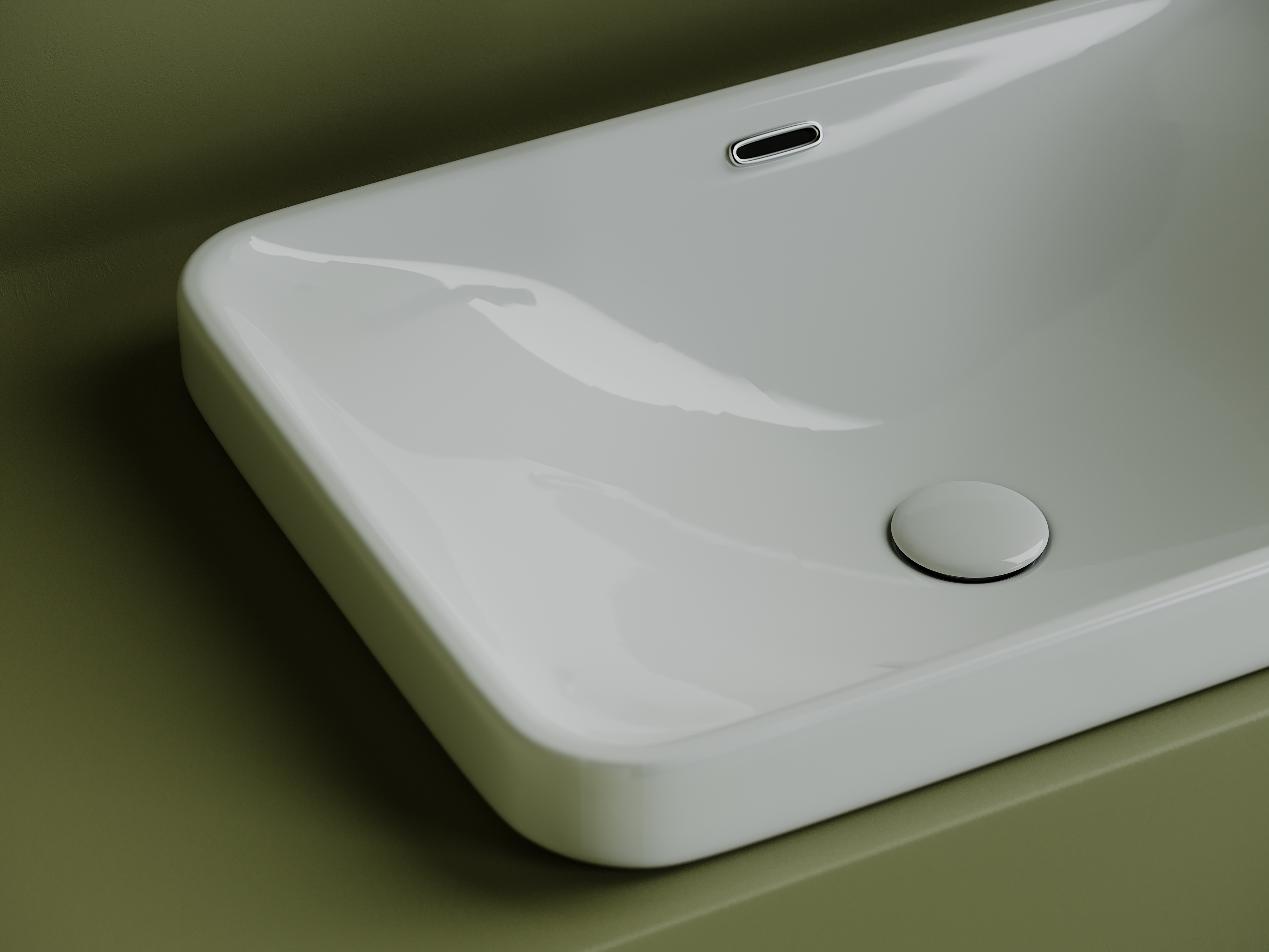 Раковина встраиваемая сверху 60см Ceramica Nova Element CN5041 белый