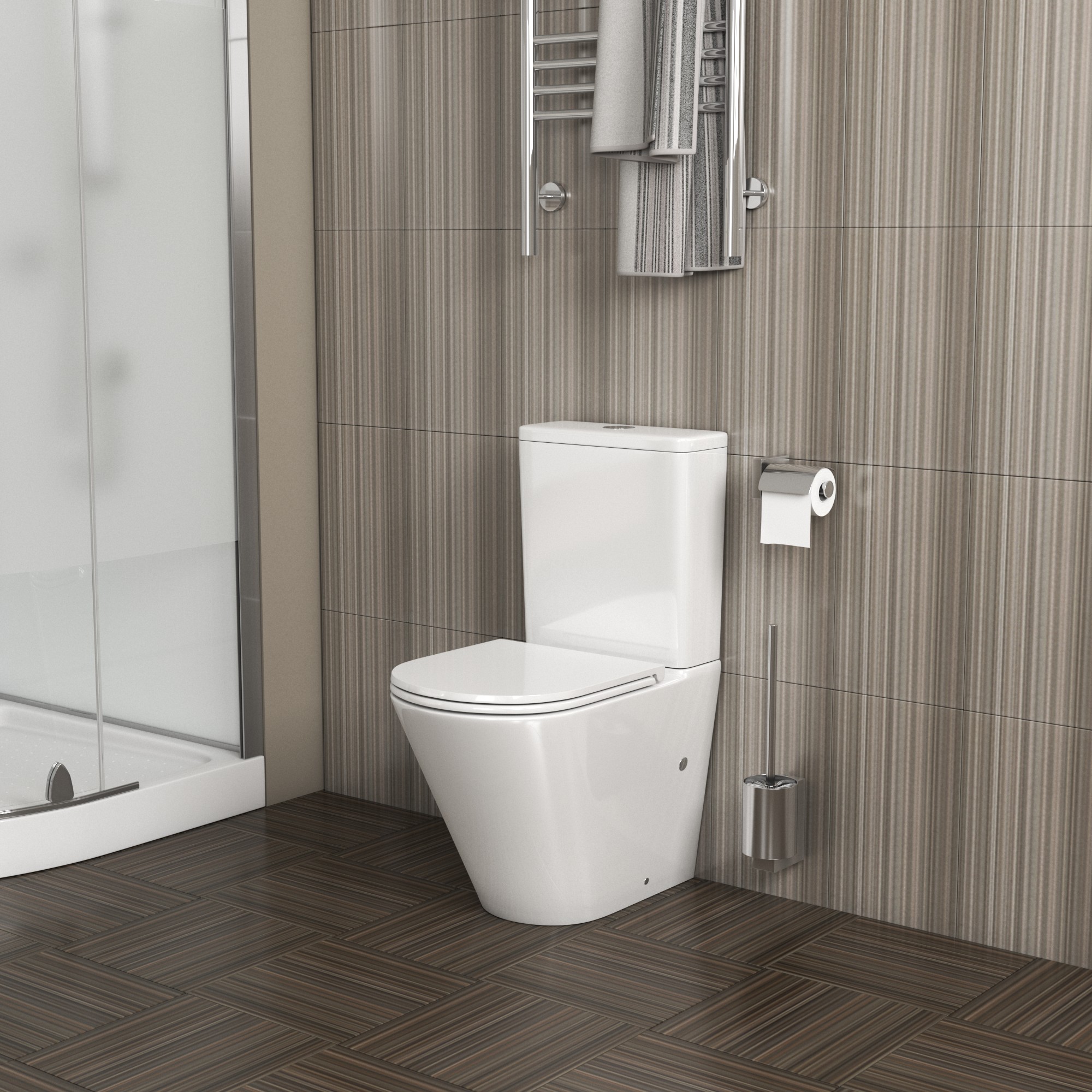 Напольный унитаз-компакт Grossman GR-4450S белый, с сиденьем микролифт