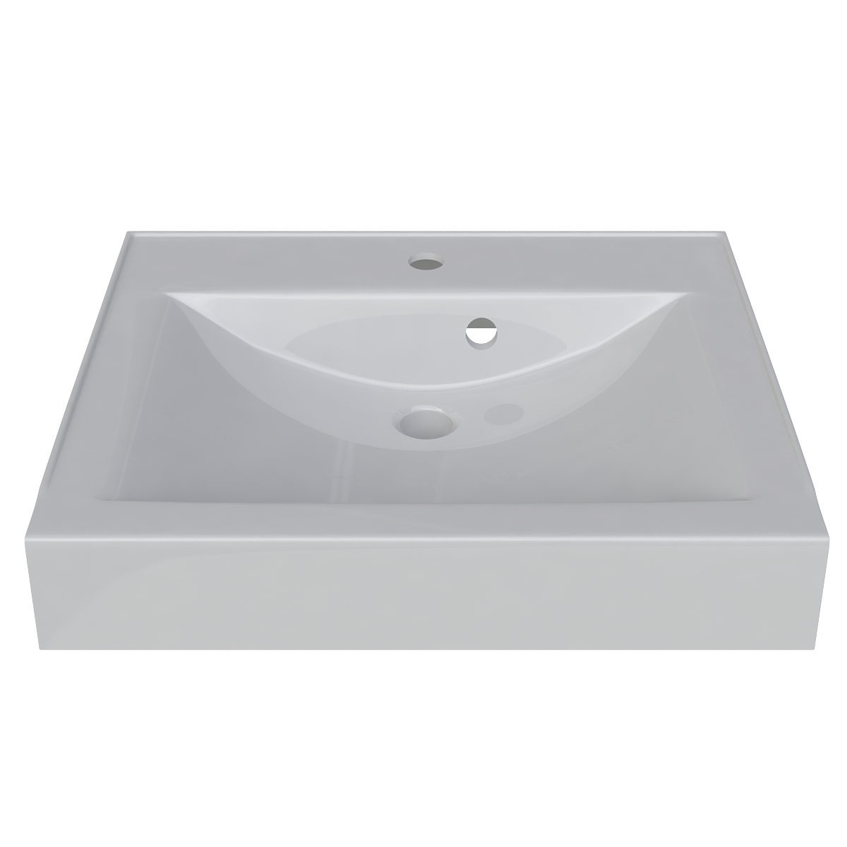 Раковина над стиральной машиной ELITA 600х500 с кронштейнами и сливной системой Altasan