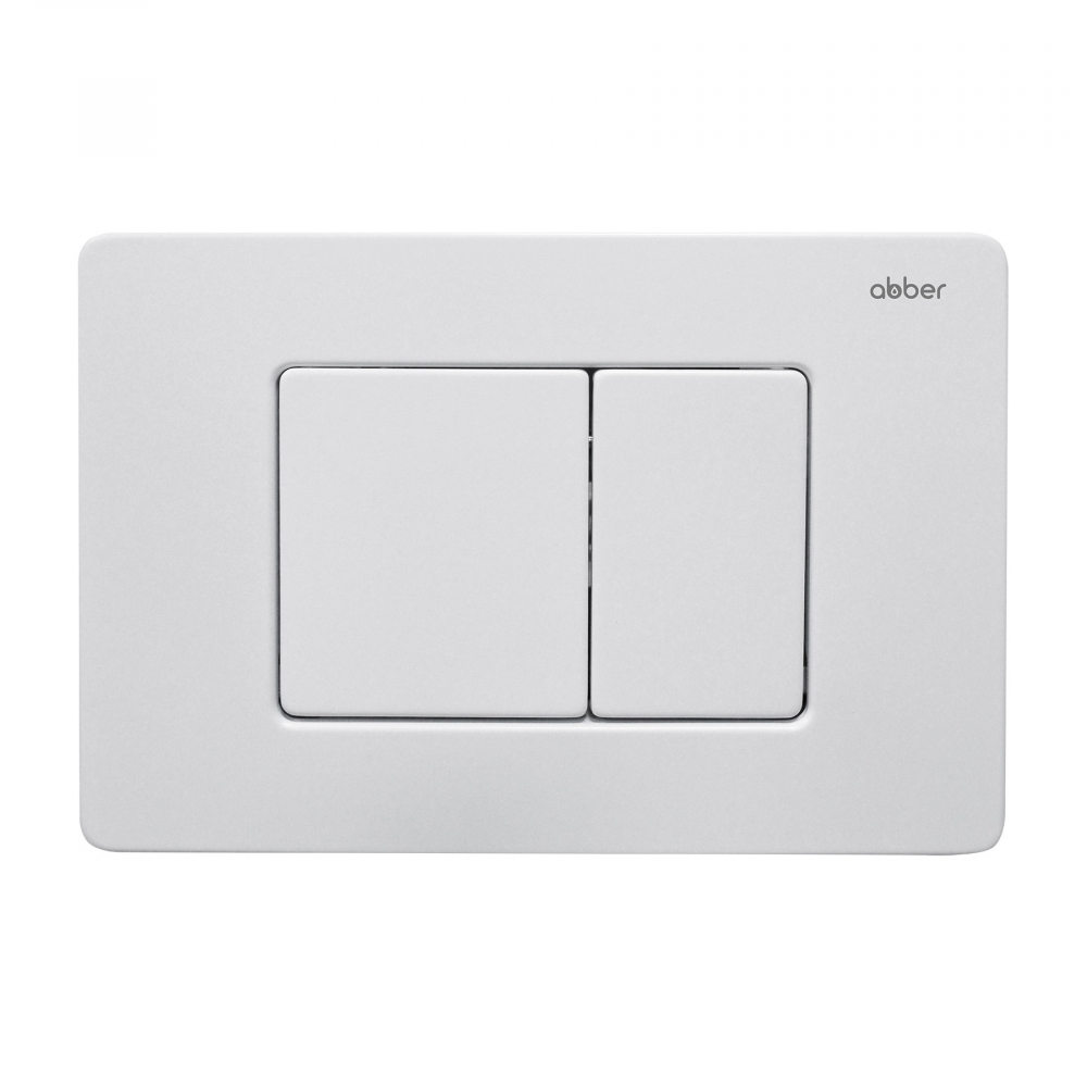 Кнопка смыва ABBER AC0120MW белый матовый