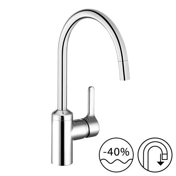 Смеситель для кухни Kludi Bingo Star 428519678 нержавеющая сталь