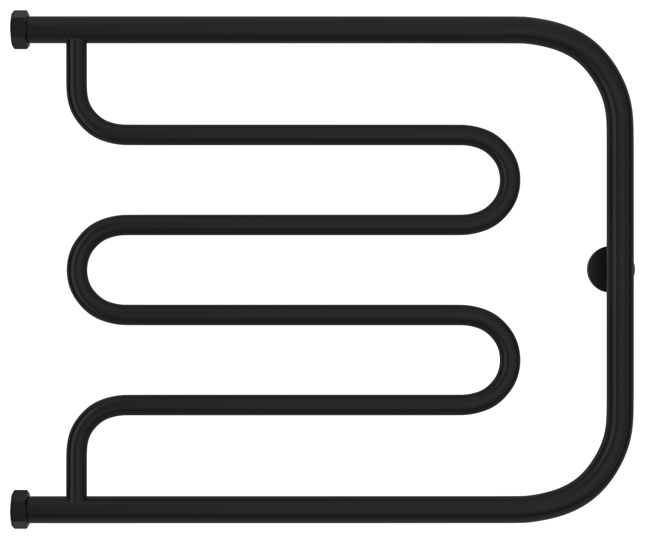 Полотенцесушитель водяной Сунержа Лира 50х65 черный матовый