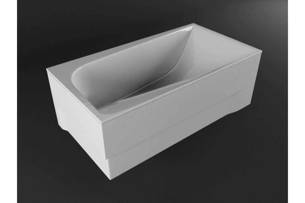 Ванна акриловая левосторонняя Vayer BOOMERANG Гл000010853, 190x90