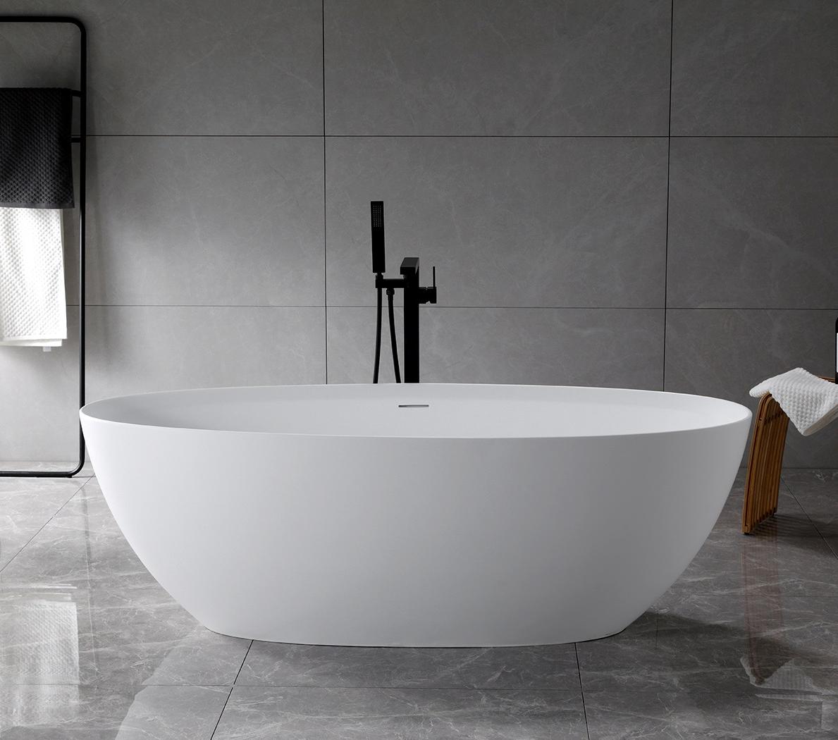 Ванна из искусственного камня 170х76 Vincea VBT-4S01MW белый матовый