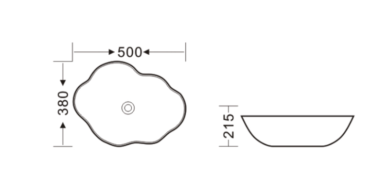 Раковина чаша Bronze de Luxe Black Orchid 1395, черный