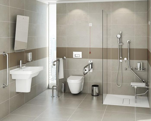 Зеркало Vitra Special Needs 50 для людей с ограниченными возможностями Хром