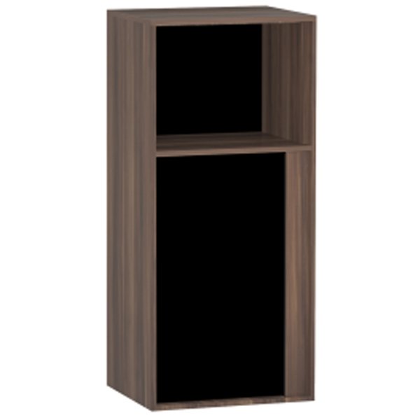 Шкаф-полупенал Vitra Metrolope 40 подвесной L Сливовое дерево Черный