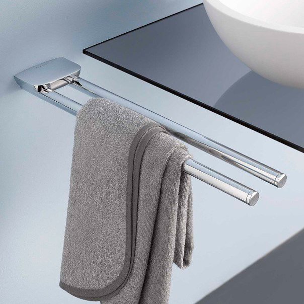 Полотенцедержатель Kludi Ambienta 5397705 двойной Хром