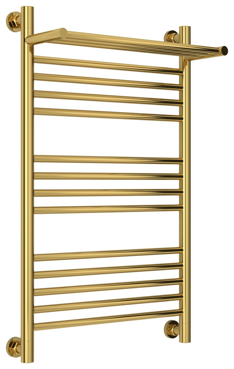 Полотенцесушитель водяной Сунержа Богема с полкой+ 80х50 золото