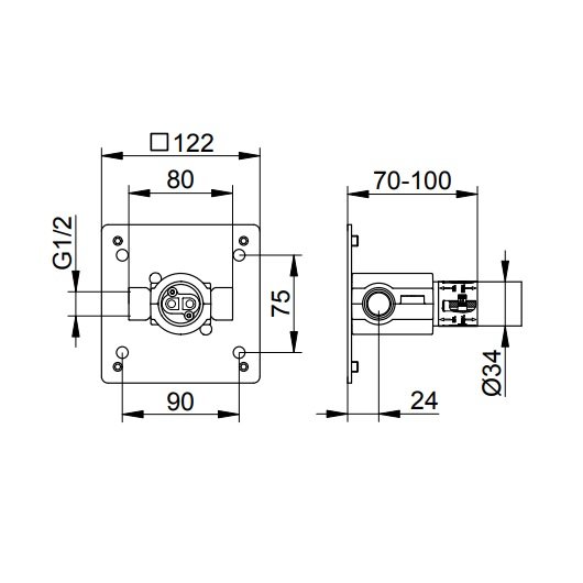 Скрытая часть Keuco 59916000075