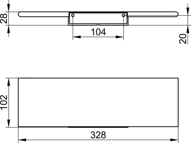 Полка для душа Keuco Aveno 14658510000 белый матовый