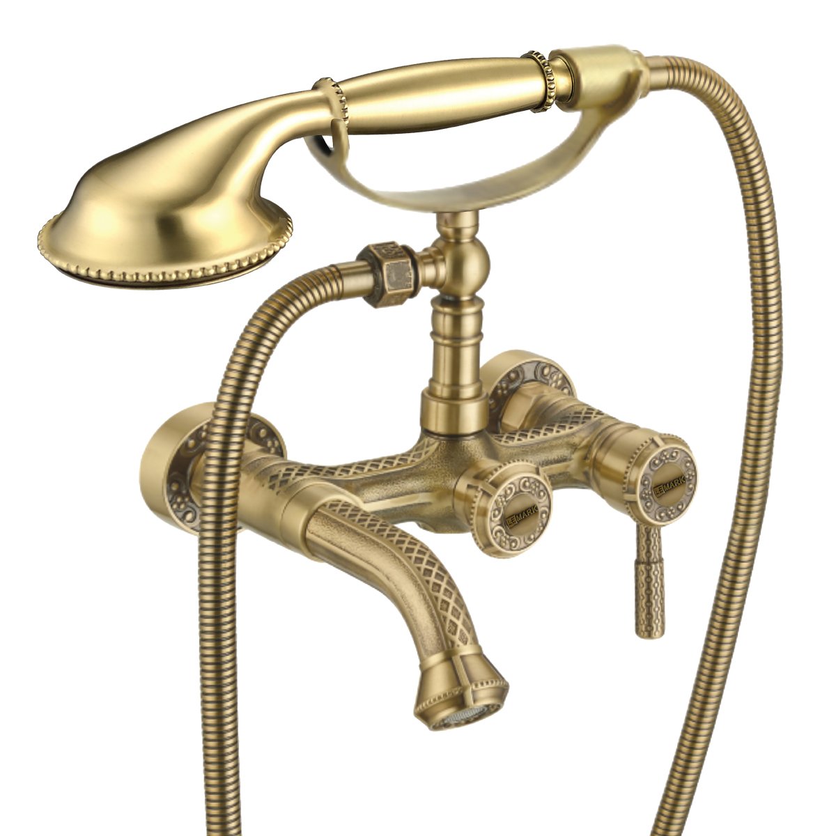Смеситель для ванны с душем Lemark Jasmine  LM6612B бронза