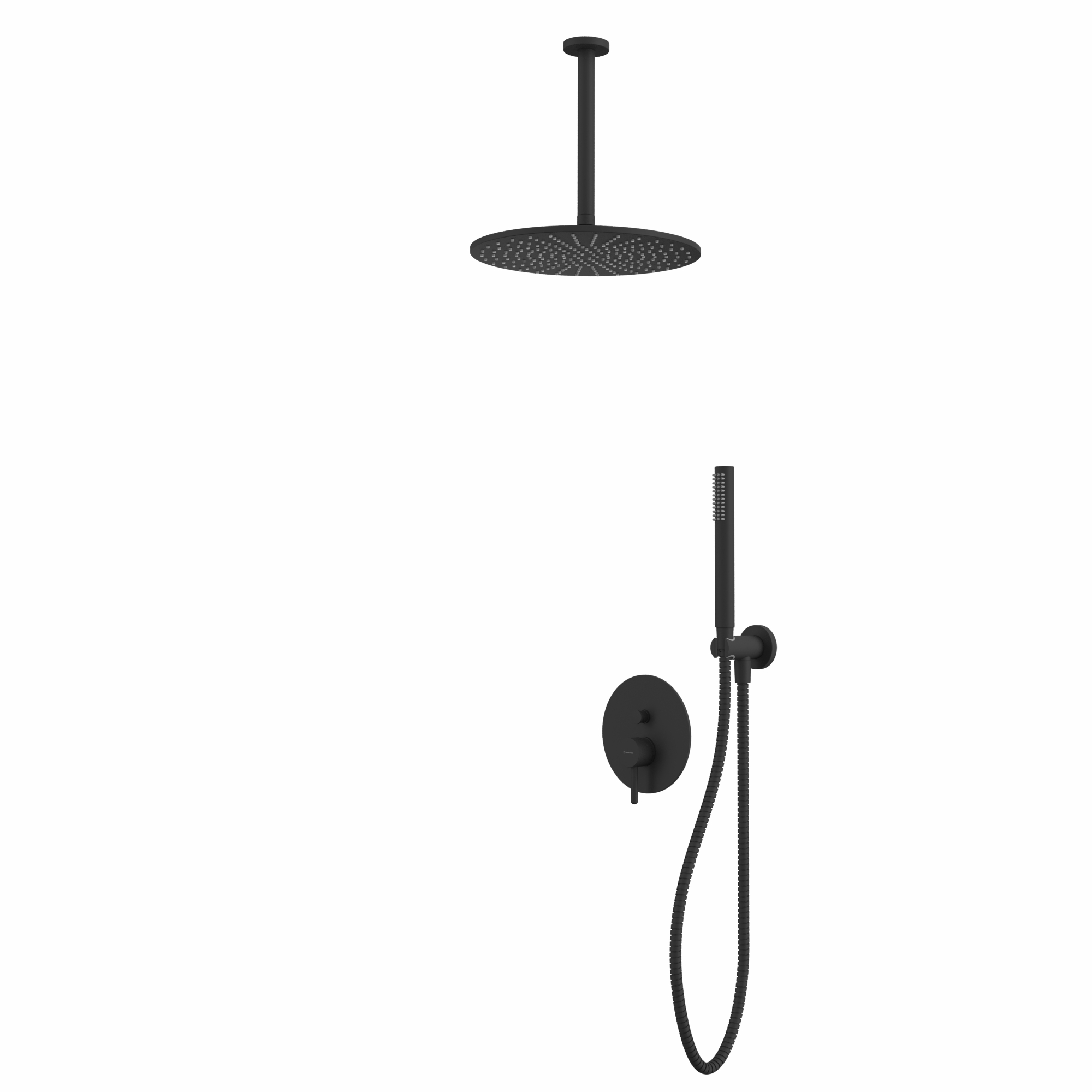 Система для душа скрытого монтажа WHITECROSS Y YSET12BL (черный мат)