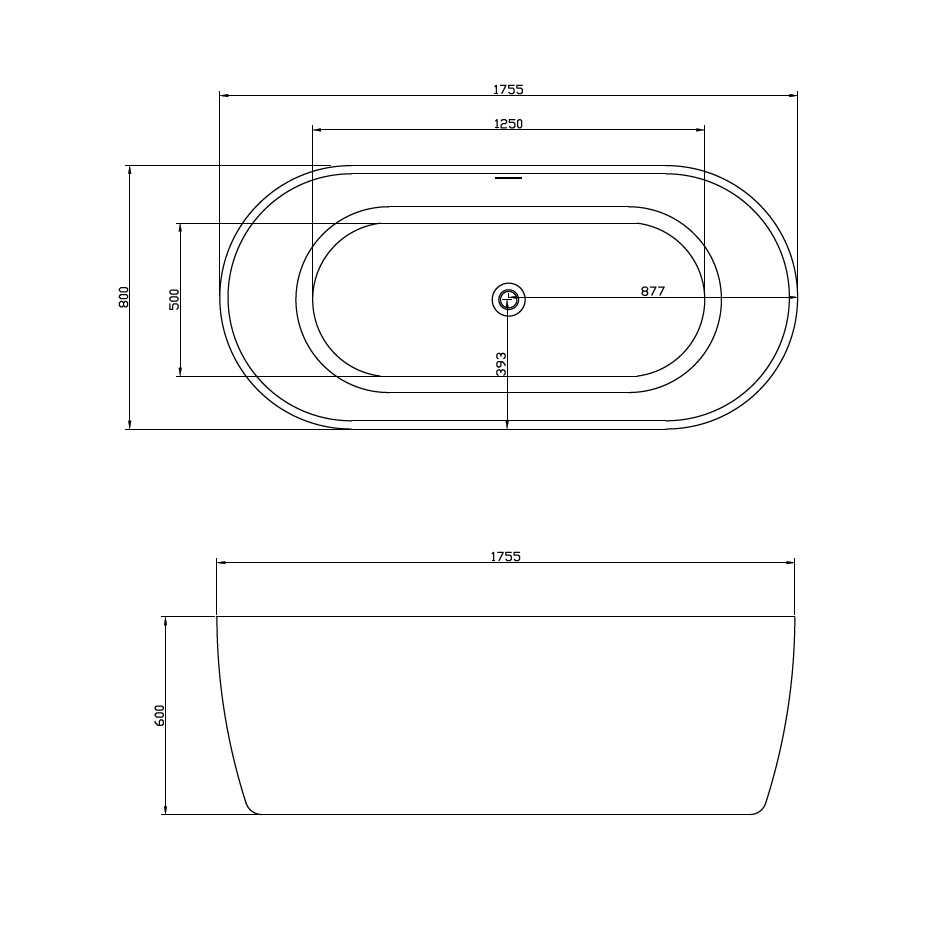 Акриловая ванна ABBER AB9219