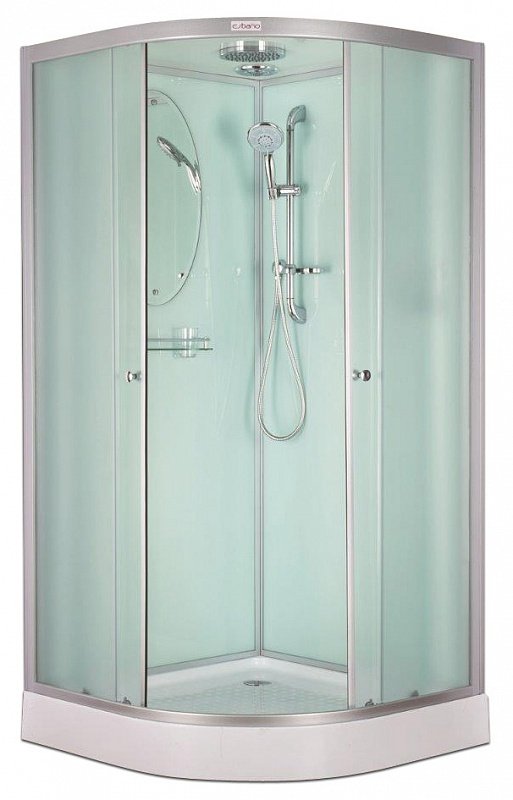 Душевая кабина Esbano ESKB110CR 110x110x210см, профиль хром матовый, стекло рифленое